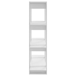 Berkfield Home Book Cabinet/Room Divider White 100x30x123.5 cm - thumbnail 4