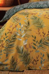Furn Mazari Exotic Jungle Duvet Cover Set in Mustard - Size: King - thumbnail 3