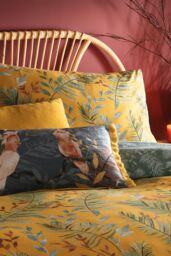 Furn Mazari Exotic Jungle Duvet Cover Set in Mustard - Size: King - thumbnail 2