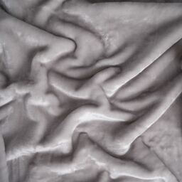 OHS Luxury Faux Fur Large Mink Fleece Throw Blanket in Light Grey - Size: 200 cm x 240 cm - thumbnail 2