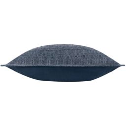 Yard Ramas Textured Jacquard 100% Cotton Cushion in Indigo - Size: 40 cm x 60 cm - thumbnail 4
