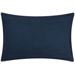 Yard Ramas Textured Jacquard 100% Cotton Cushion in Indigo - Size: 40 cm x 60 cm - thumbnail 3