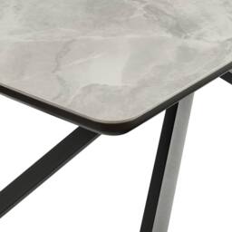 Spinningfield Atherton Rectangular 6 Seater Marble Effect Dining Room Table in Grey - Size: 1 Pack - thumbnail 6