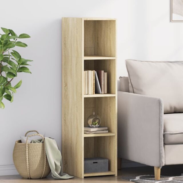 Berkfield Home Highboard Sonoma Oak 30x41x124 cm Engineered Wood in Brown - Size: 30 x 41 x 124 cm - image 1