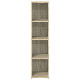 Berkfield Home Highboard Sonoma Oak 30x41x124 cm Engineered Wood in Brown - Size: 30 x 41 x 124 cm - thumbnail 4