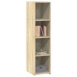 Berkfield Home Highboard Sonoma Oak 30x41x124 cm Engineered Wood in Brown - Size: 30 x 41 x 124 cm - thumbnail 3