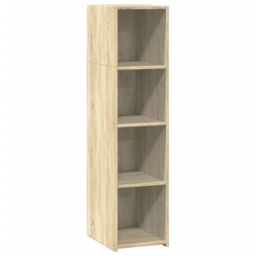 Berkfield Home Highboard Sonoma Oak 30x41x124 cm Engineered Wood in Brown - Size: 30 x 41 x 124 cm - thumbnail 2