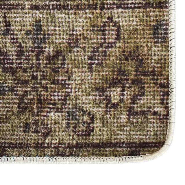 Berkfield Home Rug Washable Patchwork 120x180 cm Multicolour Anti Slip - Size: 100 cm diameter - image 1