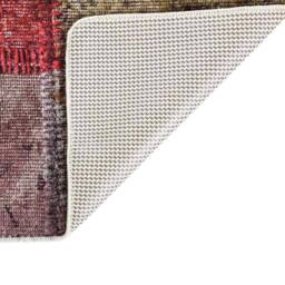 Berkfield Home Rug Washable Patchwork 120x180 cm Multicolour Anti Slip - Size: 100 cm diameter - thumbnail 5