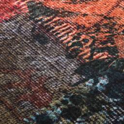 Berkfield Home Rug Washable Patchwork 120x180 cm Multicolour Anti Slip - Size: 100 cm diameter - thumbnail 4