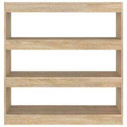 Berkfield Home Book Cabinet/Room Divider Sonoma Oak 100x30x103 cm in Brown - Size: 100 x 30 x 103 cm - thumbnail 3