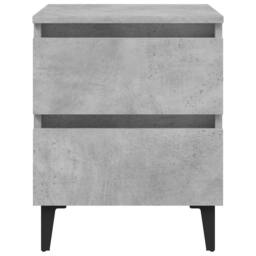 Berkfield Home Bed Cabinet Concrete Grey 40x35x50 cm Engineered Wood - Size: 40 x 35 x 50 cm - thumbnail 3
