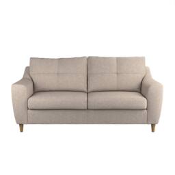 Furnishings For Less UK Baxter Tufted Fabric 3 Seater Sofa - Charcoal, Silver, Oatmeal or Sage in Beige - thumbnail 1