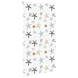Berkfield Home Shower Roller Blind 130x240 cm Fabric Width 126 cm in Black - thumbnail 3