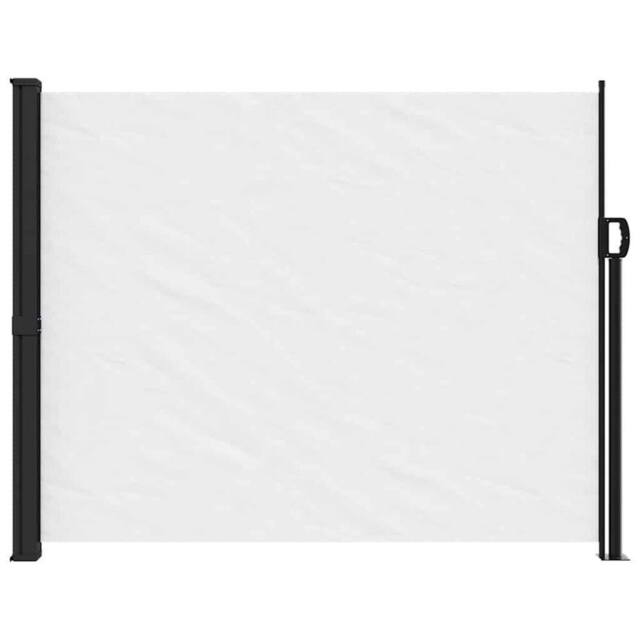 Berkfield Home Retractable Side Awning White 160x500 cm - image 1