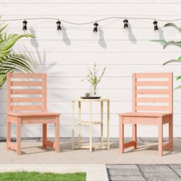 Berkfield Home Garden Chairs 2 pcs 40.5x48x91.5 cm Solid Wood Douglas in Brown - thumbnail 3