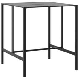 Berkfield Home 5 Piece Garden Bar Set Black Powder-coated Steel - thumbnail 3