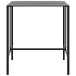 Berkfield Home 5 Piece Garden Bar Set Black Powder-coated Steel - thumbnail 5