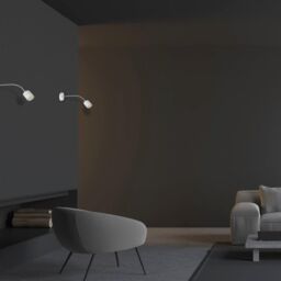 Milagro Maxi Wall Lamp Hand Made Scandi Style Matt White - thumbnail 4