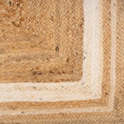 Kukoon Bordered Natural Handwoven Braided Jute Fireside Living Area Rug in Beige - Size: 160 cm x 230 cm - thumbnail 5