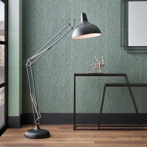 Ruma Adjustable Large Task Floor Lamp Tall Metal Grey Movable Floor Light in Black - image 1
