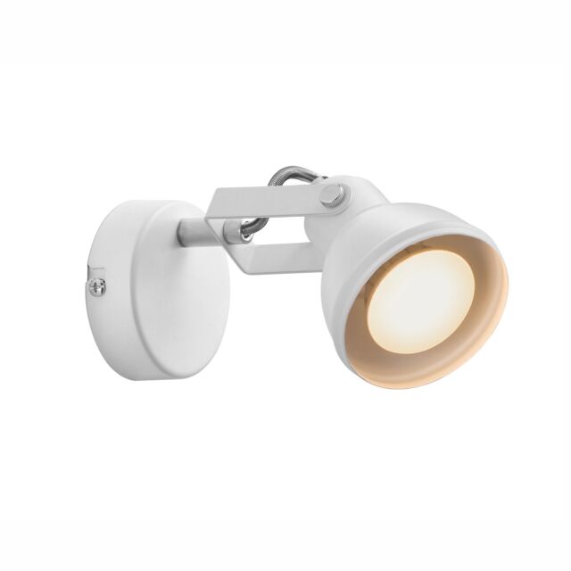 Nordlux Industrial Indoor Wall Light White Metal GU10 Adjustable Head - No, IP20