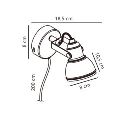 Nordlux Industrial Indoor Wall Light White Metal GU10 Adjustable Head - No, IP20 - thumbnail 3