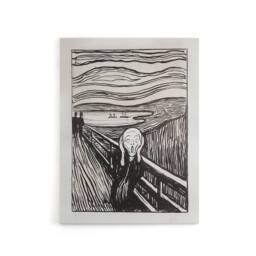 "Artery8 The Scream 1895 Black & White Munch Vintage Canvas Wall Art - Size: W18"" x H24""" - thumbnail 1