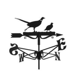 Buttercup Farm Mini Pheasant & Partridge Weathervane - Quality wind vane - Steel in Black