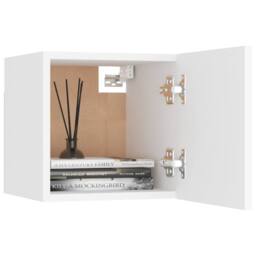 Berkfield Home 8 Piece TV Cabinet Set White Engineered Wood - thumbnail 5