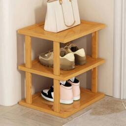 Kelvenix 6-Tier Vertical Bamboo Shoe Rack in Brown - Size: 0.6m2 - thumbnail 5
