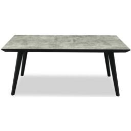 Lemon Pavilion Furniture and Decor Nivara Indoor Rectangular Dining Table - L90 x W180 x H76 cm - Black - thumbnail 1