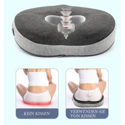 Kelvenix 1PC Memory Foam Seat Cushion Pillow in Grey - Size: 100 cm x 190 cm - thumbnail 5