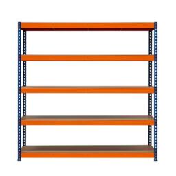 Monstershop S-Rax 5 Shelf Racking - 180cm x 180cm x 60cm in Blue - Size: 180 cm x 180 cm x 60 cm - thumbnail 3