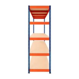 Monstershop S-Rax 5 Shelf Racking - 180cm x 180cm x 60cm in Blue - Size: 180 cm x 180 cm x 60 cm - thumbnail 4