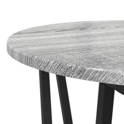 Berkfield Home Side Table 2 pcs Gray Sonoma Engineered Wood & Metal in Grey - thumbnail 6