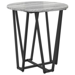 Berkfield Home Side Table 2 pcs Gray Sonoma Engineered Wood & Metal in Grey - thumbnail 4