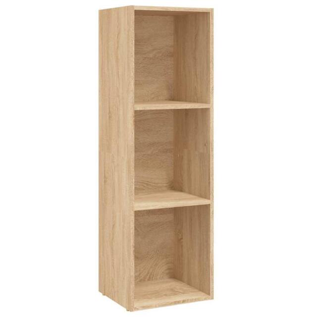 Berkfield Home Book Cabinet/TV Cabinet Sonoma Oak 36x30x114 cm Engineered Wood in Light Tan - Size: 36 x 30 x 114 cm - image 1