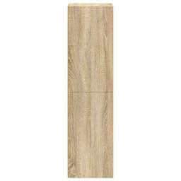 Berkfield Home Book Cabinet/TV Cabinet Sonoma Oak 36x30x114 cm Engineered Wood in Light Tan - Size: 36 x 30 x 114 cm - thumbnail 6