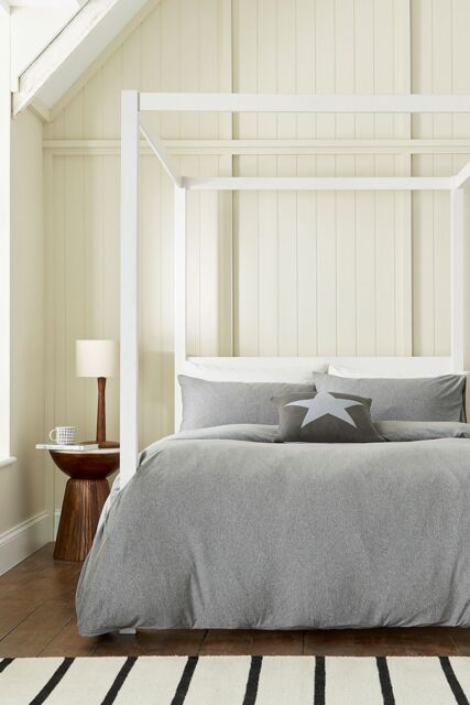 Helena Springfield 'Jersey' Cotton Duvet Cover Set in Grey - Size: King - image 1