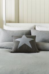 Helena Springfield 'Jersey' Cotton Duvet Cover Set in Grey - Size: King - thumbnail 2
