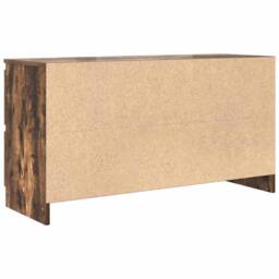 Berkfield Home TV Cabinet Smoked Oak 100x35x54 cm Engineered Wood in Brown - Size: 100 x 35 x 54 cm - thumbnail 8