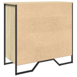 Berkfield Home Shoe Cabinet Sonoma Oak 80x38x78 cm Engineered Wood - Size: 80 x 38 x 78 cm - thumbnail 6
