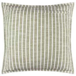 Yard Hessle Stripe 100% Cotton Outdoor Cushion in Green - Size: 45 cm x 45 cm - thumbnail 3
