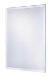 Yearn Mirrors Yearn Minimal Bevelled Mirror 102x76cm in Metallic Silver - Size: 102x76 cm - thumbnail 2