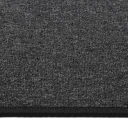 Berkfield Home Carpet Runner Anthracite 50x300 cm in Black - Size: 100 cm diameter - thumbnail 4
