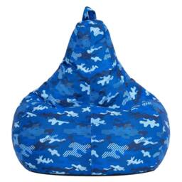 icon Gaming Recliner Bean Bag, Camo Print in Blue - thumbnail 4
