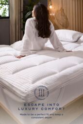 Snuggledown Luxurious Hotel 5cm Mattress Topper in White - Size: Super King - thumbnail 5