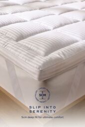Snuggledown Luxurious Hotel 5cm Mattress Topper in White - Size: Super King - thumbnail 3