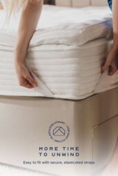 Snuggledown Luxurious Hotel 5cm Mattress Topper in White - Size: Super King - thumbnail 4